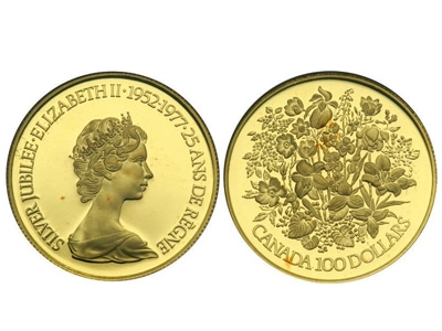 χρυσό νόμισμα 100 δολαρίων Καναδά