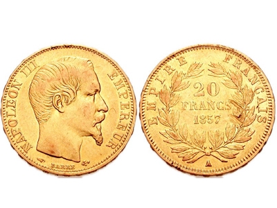 Νόμισμα 20 Φράγκων Χρυσό Ναπολέων
