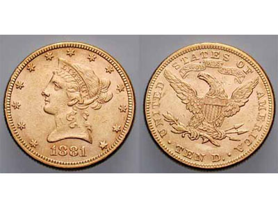 10 Δολάρια του 1881