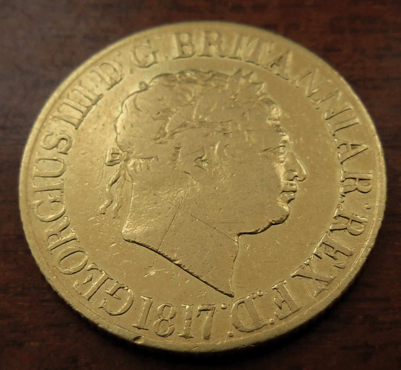 Χρυσή Λίρα Αγγλίας Γεώργιος Γ' 1817