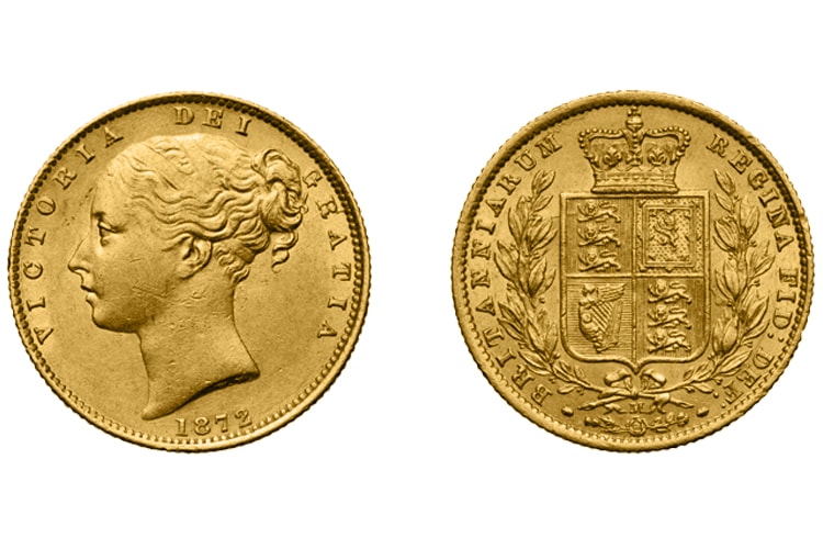 Χρυσή Λίρα Αγγλίας-Βικτώρια 1872