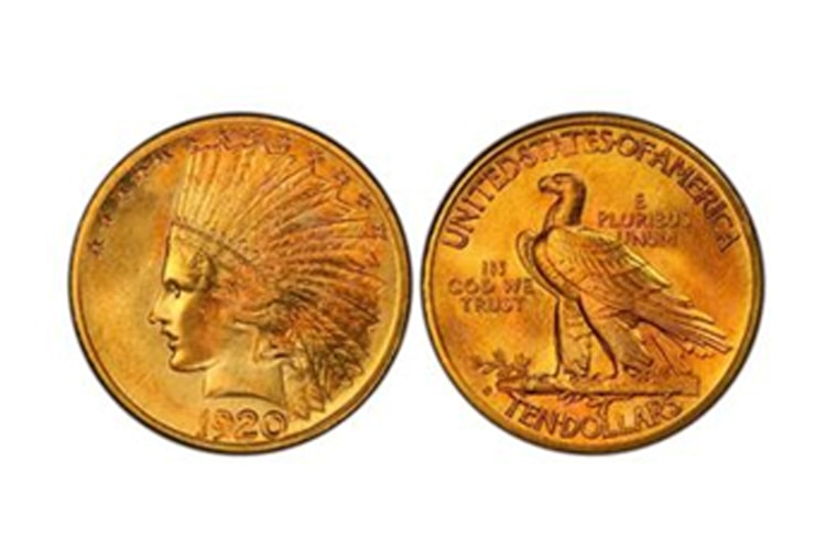 Χρυσό νόμισμα- μέντα του Σαν Φρανσίσκο 1920