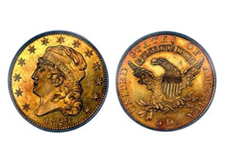 χρυσό νόμισμα 1829
