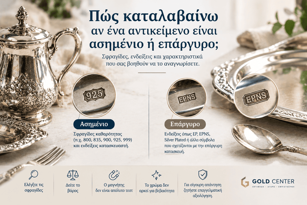 Ασημένιο ή επάργυρο αντικείμενο
