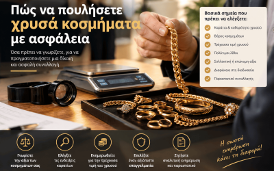 Πως να πουλήσετε χρυσά κοσμήματα με ασφάλεια.